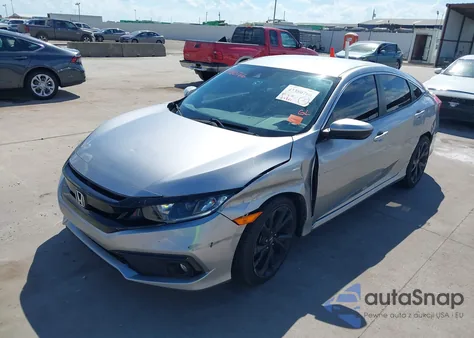 2019 Honda Civic Sport z USA, uszkodzony, nr VIN 19XFC2F85KE002881
